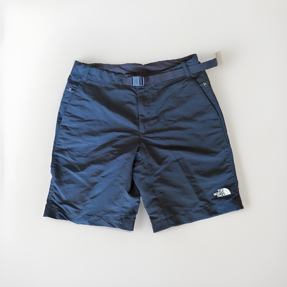 The North Face Mens Class V Belted Shorts Black Nylon Hiking Water A48UZ Size 33